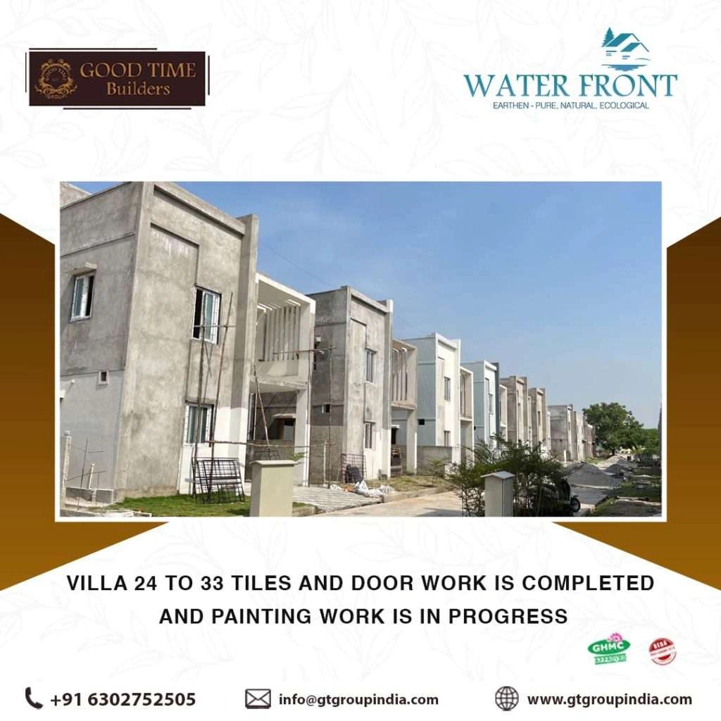 waterfront villas site updates
